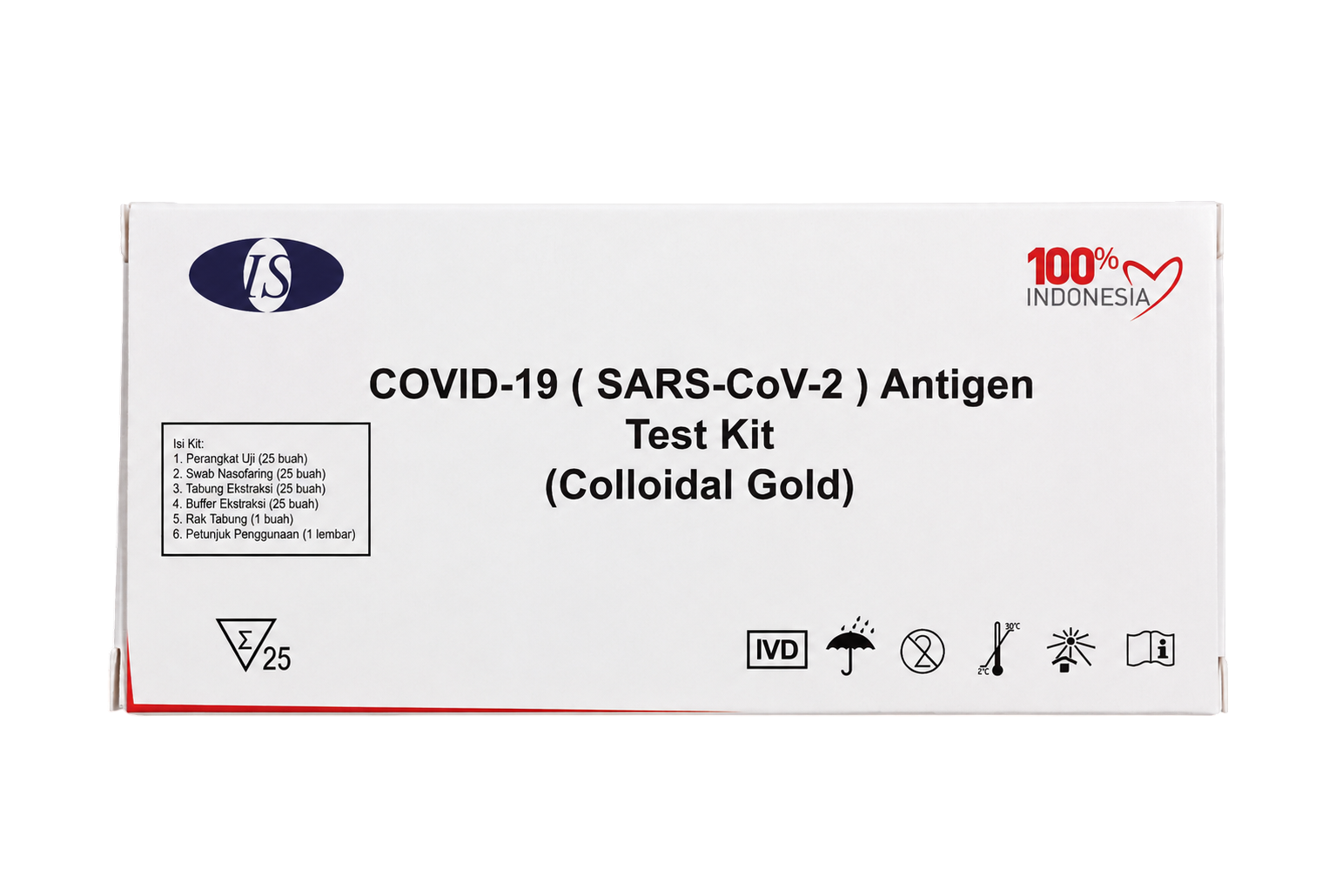 COVID-19 (SARS-CoV-2) Antigen Test Kit (Colloidal Gold) 